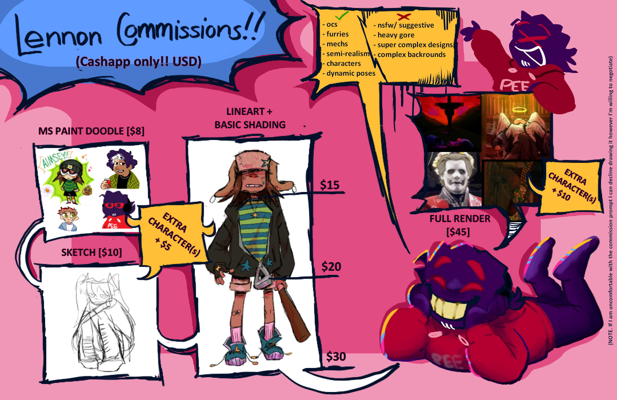 Commission Sheet (being updated)
