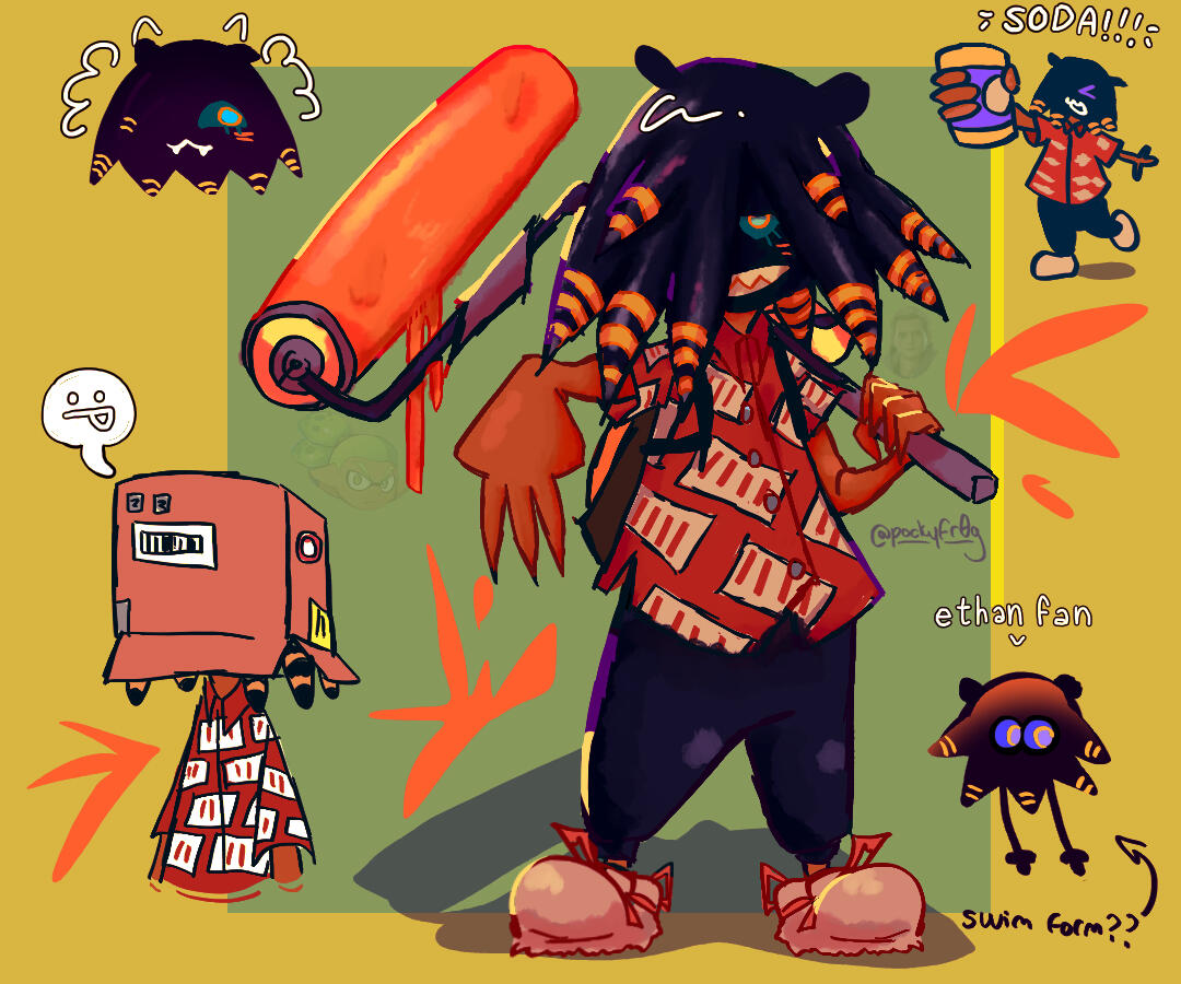 Crumb Cuptoast Splatoon Fanart